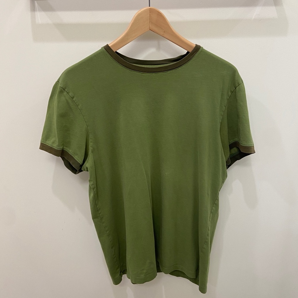 BANANA REPUBLIC Green and brow baggy baseball tee!!